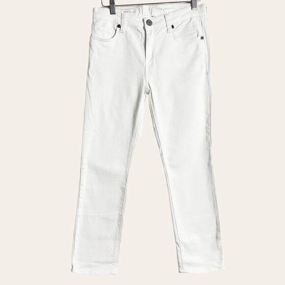 Kut from the Kloth White Bardot Capri Skinny Boyfriend Jeans Size 2 - Picture 2 of 7
